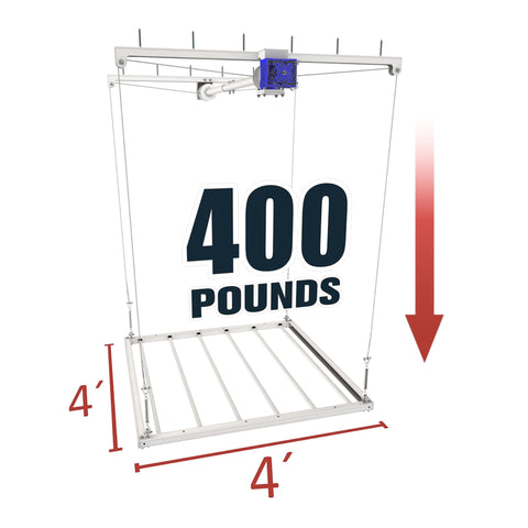 4x4 Garage Storage Lift by CeilingSAM | TrueSpace Storage
